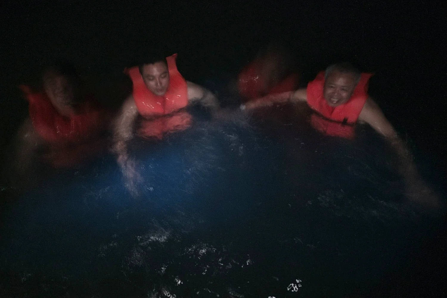 Guests enjoying the Bio Bay experience