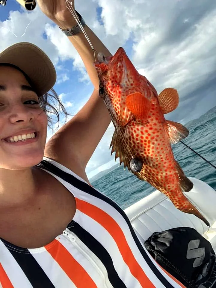 A close-up catch from the boat