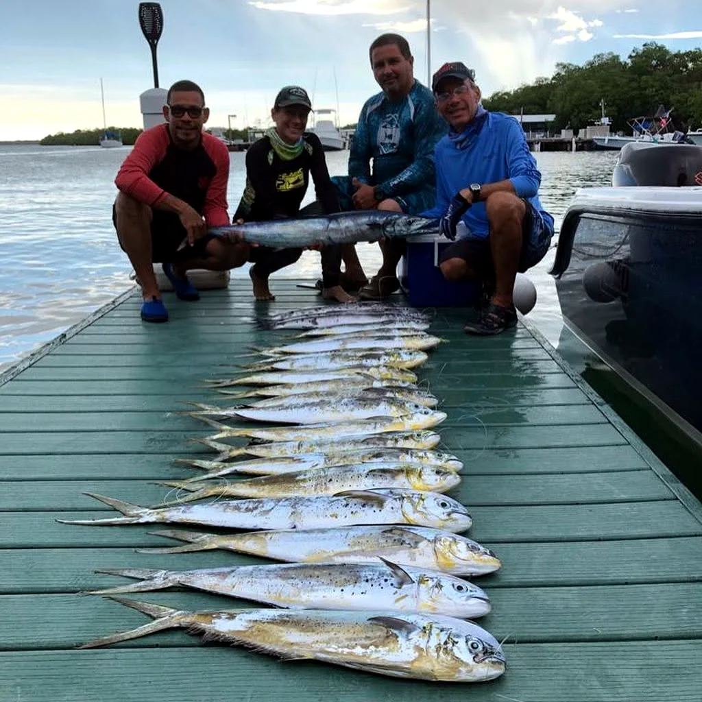 A successful mahi day back at the dock
